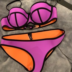 Triangl milky cup bathing suit in purple
